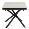 МЭРИАН 140 стол с керамической столешницей, цвет carmen light grey / черный каркас