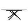 МЭРИАН 140 стол с керамической столешницей, цвет carmen light grey / черный каркас