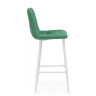 ЧИЛЛИ МИНИ полубарный стул с обивкой тканью велюр, цвет фисташковый / каркас белый