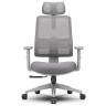 Компьютерные кресла Эргономичное компьютерное кресло FoxGear NETZ One, DGGY, серый