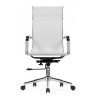 Офисное кресло REUS, обивка сетка нейлон белый, каркас хромированный металл