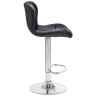 Стул барный DOBRIN BARNY, регулируемый, экокожа, черный, хром
