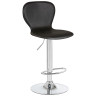 DOBRIN ELISA барный стул с обивкой искусственной кожей, цвет черный