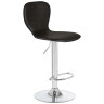 DOBRIN ELISA барный стул с обивкой искусственной кожей, цвет черный