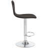 DOBRIN ELISA барный стул с обивкой искусственной кожей, цвет черный