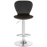 DOBRIN ELISA барный стул с обивкой искусственной кожей, цвет черный