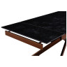 Керамические столы DT333 Стол раскладной Vic Dark grey, 160-240/90*76, керамич. столешница, основ. металл бронза