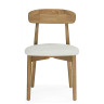 Деревянные стулья Okava 1 бежевая рогожка / светлое дерево
