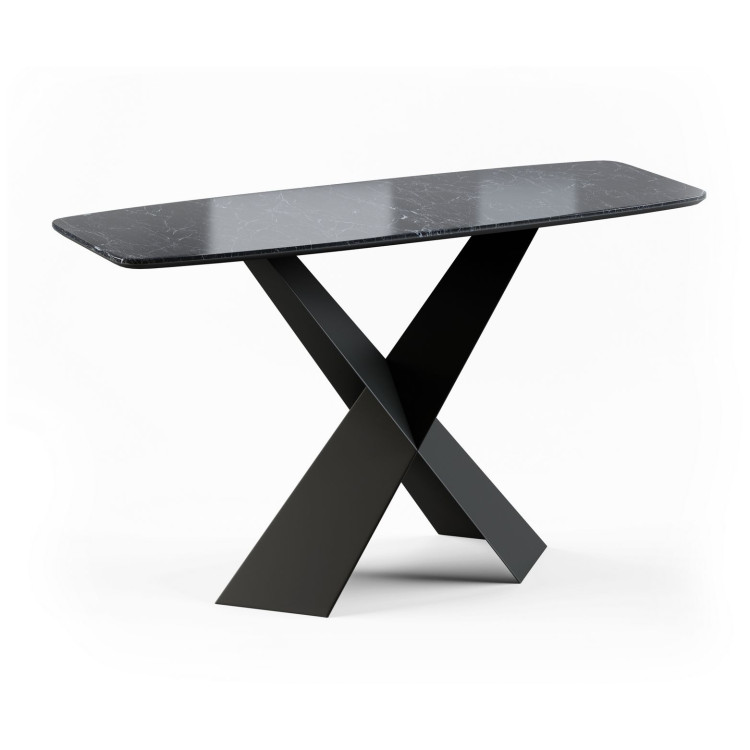 Консольные столики Консоль Tyler 130 керамика глянцевая, черная