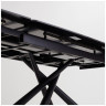 RIVOLI обеденный стол с керамической столешницей, цвет черный мрамор (MATT BLACK MARBLE SOLID CERAMIC) ®DISAUR