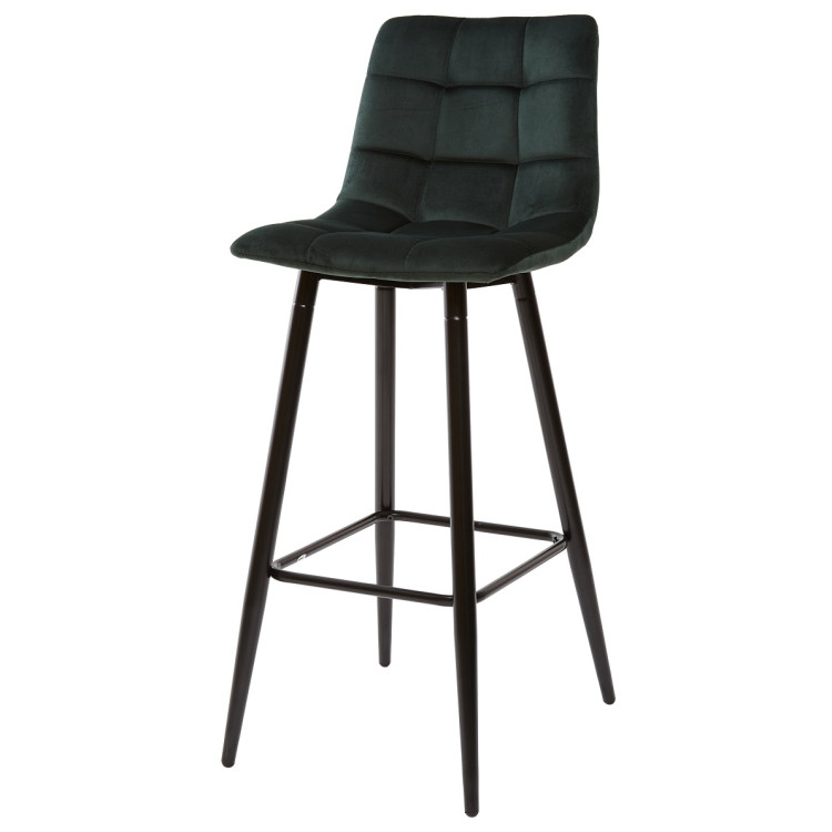 Стулья Барный стул LECCO UF910-14 DARK GREEN, велюр, 4 шт./2 кор. М-City
