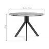 Керамические столы Том 110 dolmen cris sahara / черный