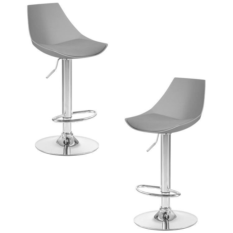 Полубарные стулья Набор 2 шт Стул барный DOBRIN ROCKY, серый