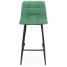ЧИЛЛИ МИНИ полубарный стул с обивкой тканью велюр, цвет фисташковый / каркас черный