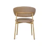 Стулья Стул Adele, шенилл Puffy camel / опоры шампань