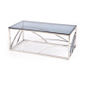Стеклянные столики Стол журнальный Halmar UNIVERSE (дымчатый/серебристый)