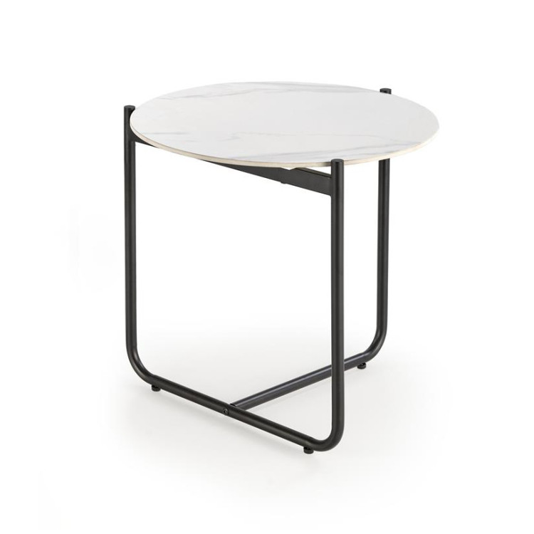 Керамические столики Стол журнальный Halmar ACUNA S (белый мрамор)