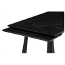 Керамические столы Стол Бэйнбрук 140 х 80 х 76 черный мрамор / черный
