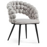 Стул-кресло Ball gray / black