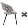 Стул-кресло Ball gray / black