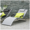Шезлонги для дачи Шезлонг-лежак ГРАЦИЯ MC-3039GC Grey