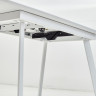 АРУБА 140 стол обеденный, раздвижная столешница с фотопечатью под стеклом, max длина 180 см