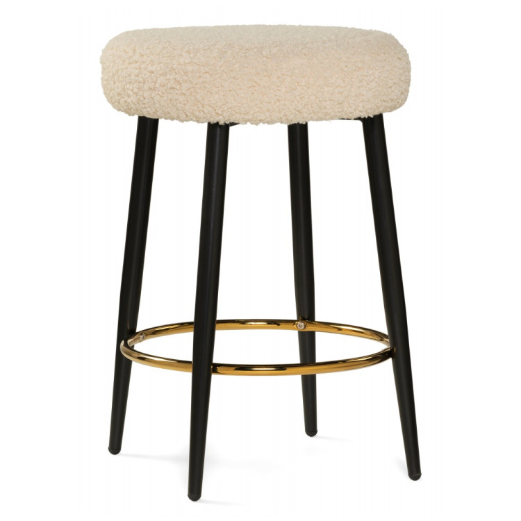 Барные стулья Plato white fabric