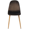 Стулья DC801 Стул мягкий, ШОКОЛАД велюр, каркас металл дерево