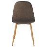 Стулья DC801 Стул мягкий, ШОКОЛАД велюр, каркас металл дерево