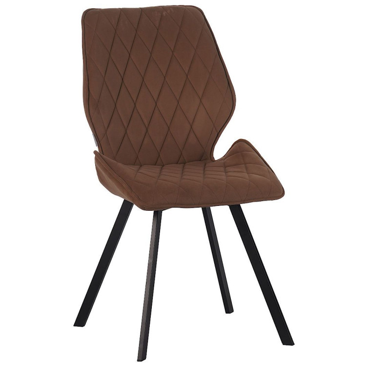 Стулья DC230 Стул мягкий, ЗОЛОТОЙ#M420-08 велюр, каркас металл, черный КВАДРАТ