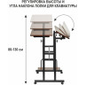 Компьютерные столы Стол многофункциональный Shuttle 80х58х80-130см, светлое дерево, белый