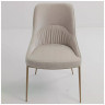  ABRIOLA стул с обивкой тканью, цвет латте (BOSTON-102) / каркас бронзовый винтажный ®DISAUR