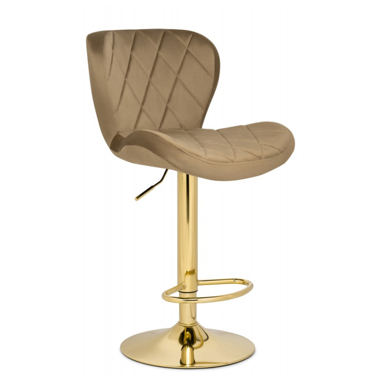 Полубарные стулья Porch dark beige / golden
