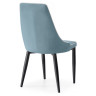 Стулья на металлокаркасе Kora 1 light blue / white / black