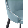 Стулья на металлокаркасе Kora 1 light blue / white / black
