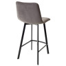 Финальные остатки Полубарный стул CHILLI-QB SQUARE графит #14, велюр/ черный каркас (H=66cm) М-City