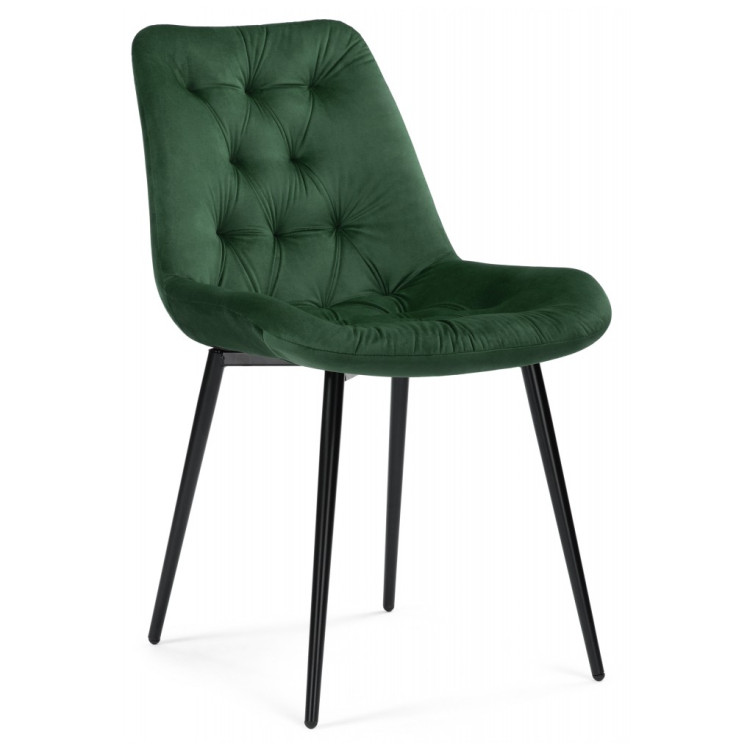 Стулья Гояр изумрудный / черный глянец