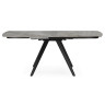 SILVI 120 стол с керамической столешницей, цвет серый / черный каркас