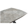 SILVI 120 стол с керамической столешницей, цвет серый / черный каркас