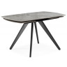 SILVI 120 стол с керамической столешницей, цвет серый / черный каркас