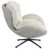 Дизайнерские кресла Кресло BLISS серый, экокожа, шенилл