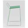 Барные табуреты Danny зеленый металл с подушкой из экокожи