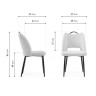 Стулья для гостиной Barton oliva / black