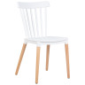 Стулья Стул обеденный DOBRIN THEO, ножки светлый бук, цвет белый (W-02)