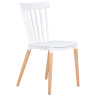 Стулья Стул обеденный DOBRIN THEO, ножки светлый бук, цвет белый (W-02)