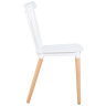 Стулья Стул обеденный DOBRIN THEO, ножки светлый бук, цвет белый (W-02)