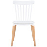 Стулья Стул обеденный DOBRIN THEO, ножки светлый бук, цвет белый (W-02)