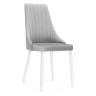 КОРА стул на металлокаркасе. светло-серый / белый
