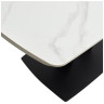 ALATRI 120 стол обеденный с керамической столешницей, цвет белый мрамор (MATT WHITE MARBLE SOLID CERAMIC) ®DISAUR