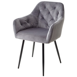 Стул PERU BLUVEL-14 GREY, велюр M-City